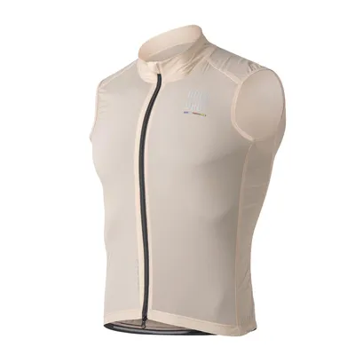 Immagine prodotto di ROCKBROS Road to Sky Gilet da ciclismo da uomo antivento leggero Gilet da ciclismo protezione solare Gilet da corsa senza maniche umidità Khaki L
