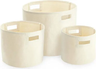 Produktbild von Westford Mill W574 | Canvas Storage Tubs - Farbe: Natural - Größe: M