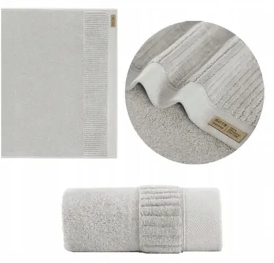 Produktbild von Handtuch - 100% Baumwolle - 600 g/m2 - 50x100 cm - Extra Saugfähig - Hellgrau - hohe Grammatur - PORTO
