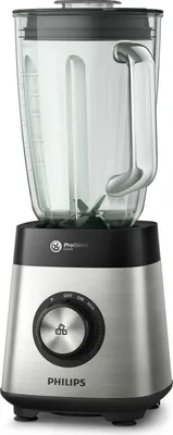 Image de Philips Blender Core Series 5000 ProBlend avec gourde, 1,5 L, 1000 W, métal/verre (HR3573/90)