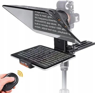 Zdjęcie produktu dla Lensgo TC12: profesjonalny teleprompter