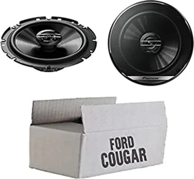 Produktbild von Lautsprecher Boxen Pioneer TS-G1720F - 16,5cm 2-Wege Koax Koaxiallautsprecher Auto Einbausatz - Einbauset passend für Ford Cougar Front Heck - justSOUND