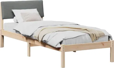 Immagine prodotto di Struttura del Letto marrone e grigio scuro 75 x 190 cm