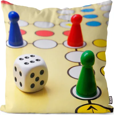 Produktbild von VOID Gesellschaftsspiel Halma Würfel Kissenbezug Kissenhülle Sofakissen Kissen Deko Outdoor-Kissen Dekokissen