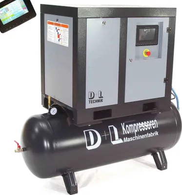 Produktbild von Schraubenkompressor Schraubenverdichter 2100/10/270 15kW Kompressor 2100L 10bar