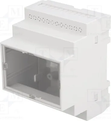 Produktbild von 1x Gehäuse: für DIN-Schiene Z: 65mm Y: 90mm X: 70mm   grau Z108JFP  V0 Gehäuse für