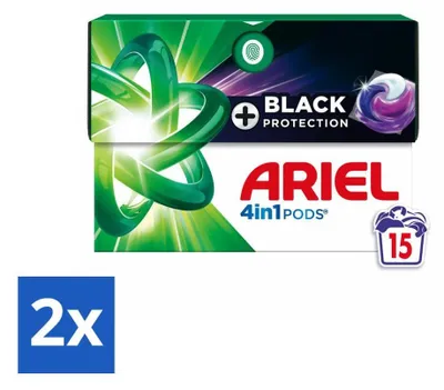 Produktbild von Ariel - 4-in-1 Waschmittelkapseln - Revitablack - 15 Kapseln - Vorteilspack - 2 Stücke