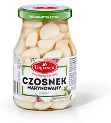 Obrázok produktu pre Marynowany czosnek Urbanek 190 g