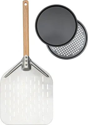 Immagine prodotto di Set di accessori per pizza, 30,5 cm, alluminio, acciaio inossidabile, forma rotonda