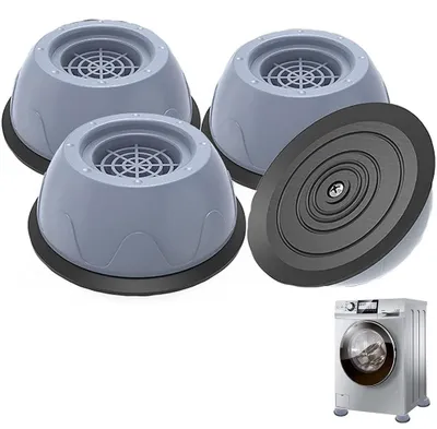 Image de 4 patins anti-vibrations pour machines à laver – Coussinets anti-vibrations pour machines à laver et meubles