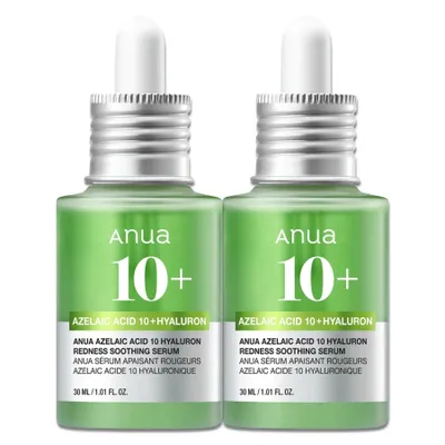 Produktbild von Gesichtsserum Anua 10% Acelaic Acid Hyaluron Redness Soothing Serum, 2x 30ml
