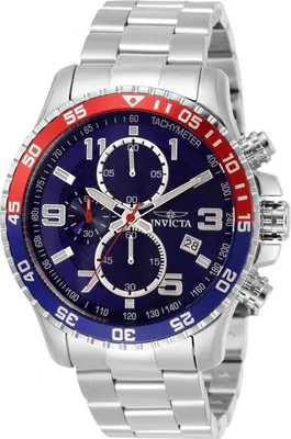 Obrázok produktu pre Invicta Specialty 34030 Pánske Hodinky - Quartz Movement - Nerezová Oceľ s Modrým Ciferníkom - 45 mm