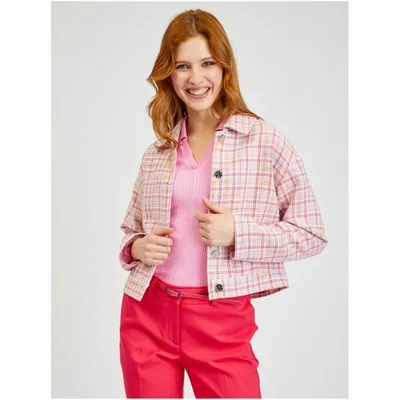 Produktbild von Orsay Rosa karierte Damenjacke 488111359000__36