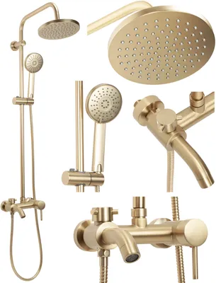 Produktbild von Rea Duschgarnitur Luis Gold Brush
