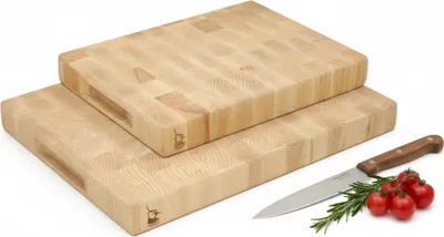 Zdjęcie produktu dla Zestaw 2 DESEK SZTORCOWYCH BUKOWYCH trwałe drewniane deski kuchenne PREMIUM