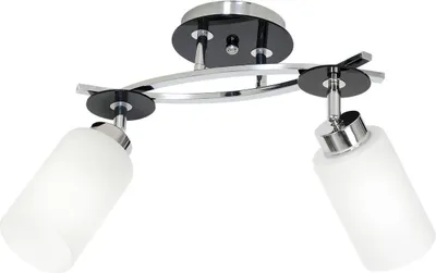Obrázek produktu pro Plafond závěsný dvojitý bílý chrom E27