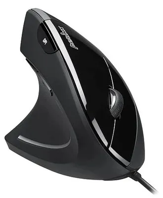 Zdjęcie produktu dla Mysz przewodowa leworęczna ergonomiczna pionowa 6 przycisków