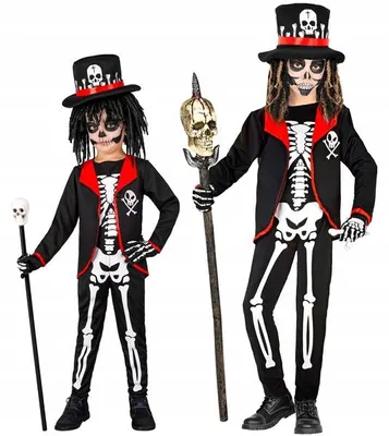 Imagen del producto de Disfraz de sacerdote vudú para niños, marca Widmann, ideal para Halloween, talla 158