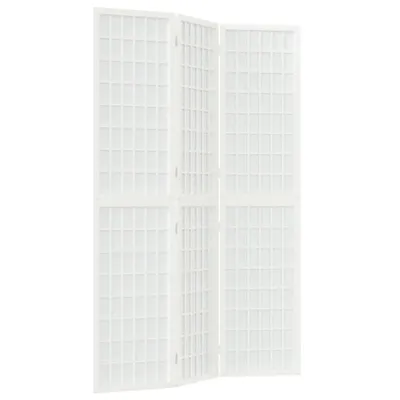 Zdjęcie produktu dla vidaXL 3-częściowy składany parawan w stylu japońskim 120x170 cm Biały