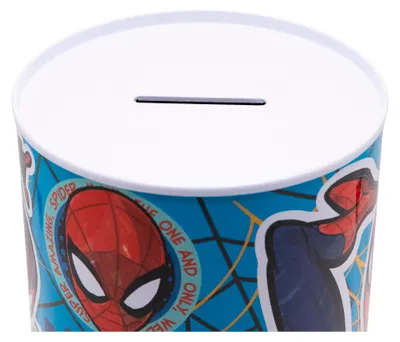 Immagine prodotto di Grande salvadanaio in metallo per bambini Spiderman