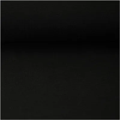 Bündchenstoff Schlauchware 50(100)cm extrabreit Meterware ab 25cm Jersey Oeko-Tex schwarz