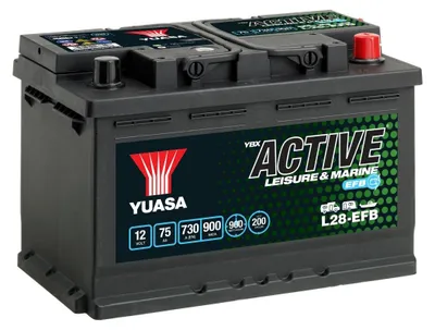 Produktbild von YUASA LEISURE Starterbatterie 12V 75Ah 730A/EN für Auto LKW Batterie