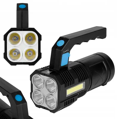 Produktbild von Akku-LED-Taktiktaschenlampe Militär stark schwarz LED inna marka (MasterLED)