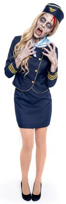 Produktbild von Zombie Stewardess Kostüm Größe: M