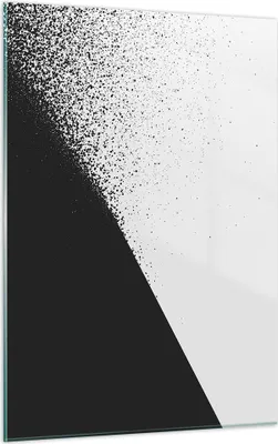 Produktbild von Bilder auf glas - Einteilig - Schwarzweiß Hintergrund Geometrie - 50x70cm - Glasbilder - Wandbilder - Bilder - Wanddekoration aus Glas - Glas Bilder - Wandbild auf Glas - GPA50x70-4989
