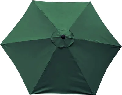 Produktbild von Topchances 3 m 6 Rippen Sonnenschirm Ersatz Baldachin Abdeckung Outdoor Markt Tisch Schirm Schirm Baldachin Anti-Ultraviolett Regenschirm Ersatz Stoff,Grün