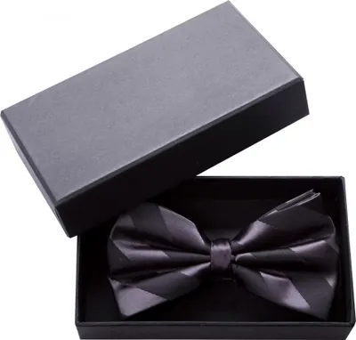 Produktbild von Fabio Farini - 1 Stück Schwarze Herren Fliegen - Männer Querbinder Vorgebunden Bowtie Streifen - Schwarz/Dunkellila - Galactic Sky/Heatherstone
