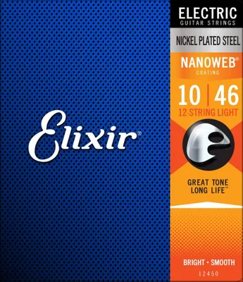 Produktbild von Elixir 12450 Nanoweb - Nickel, 12-string light (010-046)