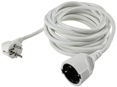 Produktbild von REV 0016050114, 5 m, Drinnen, Typ F, Type F (CEE 7/4), Weiß, 1 AC-Ausgänge