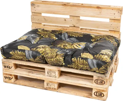 Produktbild von TexDeko Garden Palettenkissen 120x80x18cm gesteppt wasserabweisend UV-beständig, Blume