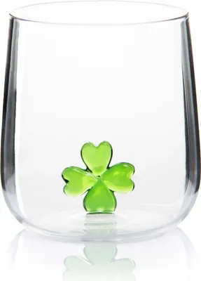 Image de Excelsa Set 4 verres Inside trèfle à quatre feuilles 45 cl en verre transparent