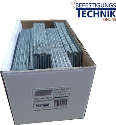 Produktbild von Stauchkopfnägel 64mm NK 20° Akku-Nagler Bosch GNH 18V-64 SK64-20 Senco F16A Rapid BN64 BR-07 2,0M