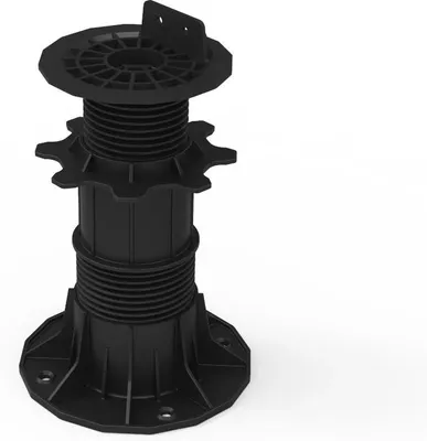 Produktbild von Outgarden Schwarz 150 230 mm Stelzlager für Terrassendielen, Holzunterkonstruktion, Höhenverstellbar, Terrassenbau, Balkon, Garten, Außenbereich, Montage, Witterungsbeständig