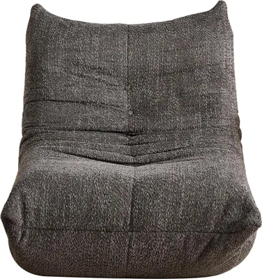 Immagine prodotto di Divano in ciniglia, poltrona lounge da terra, poltrona senza braccioli, divano pouf,  poltrona lounge con schiuma memory, divano da terra per soggiorno, gaming e ufficio