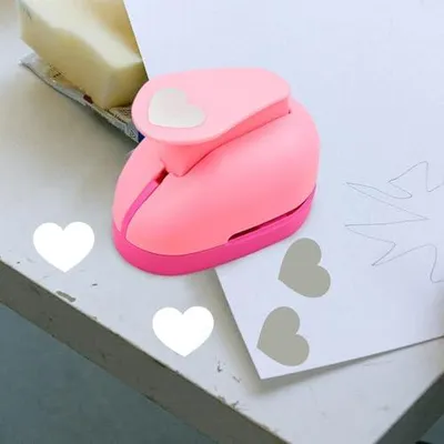Produktbild von Präzisionsstanzer-Set – Herzstanzer für Papier, Werkzeug für Scrapbooking und Bastelstation