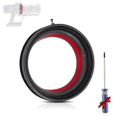 Produktbild von Dichtungsring Für Dyson V10, Breiter Gummidichtungsring Mit Torx-Schraubendreher, Ersatz Obere Staubbehälterdichtung Für Dyson V10 SV12
