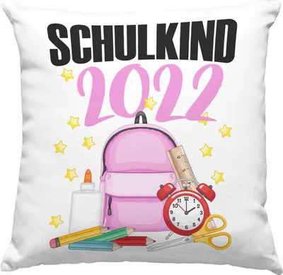 Produktbild von Trendation - Einschulung Mädchen Geschenk Schultüte Füllung Deko-Kissen mit Füllung 40x40 Schulstart 1. Schultag Schuleinführung Schulanfang Geschenkidee 2022 Schulkind (Rosa)