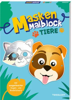 Produktbild von Masken-Malblock.Tiere