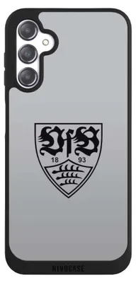 Produktbild von NIVOCASE Handyhülle für Samsung Galaxy A14 5G  Hülle NIVOpure Case Schwarz Logo Offizielles Lizenzprodukt VfB Stuttgart