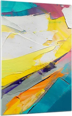 Produktbild von Bilder auf glas - Einteilig - Deadlock Farben dreidimensional - 50x70cm - Glasbilder - Wandbilder - Bilder - Wanddekoration aus Glas - Glas Bilder - Wandbild auf Glas - GPA50x70-4871