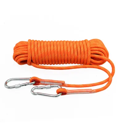 Produktbild von Kletterseile, 8mmx10 Meter Outdoor-Kletterseil, Nylon-Hochleistungsseil, Marine-Anker-Boot-Seil, Abseil-Notfallseil, mit Doppelhaken