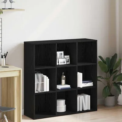 Obrázek produktu pro Maison Exclusive – knihovna z černého dubu 98 x 29 x 97,5 cm, dřevěný materiál
