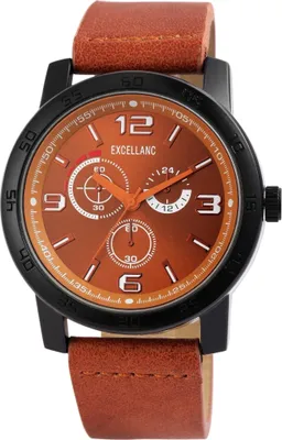 Produktbild von Excellanc Herrenuhr mit Band aus Kunstleder