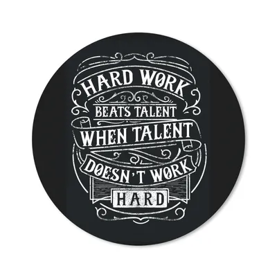 Produktbild von MuchoWow® Mauspad Mousepad Arbeit - Retro - Zitat 20x20 cm - Mousepads - Maus Mat - Pad - Mausunterlage - Schreibtischmatte