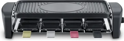 Produktbild von SEVERIN Raclette Grill mit antihaftbeschichteter Grillplatte RG 9646 RG 9646 aus Kunststoff, schwarz Raclette Raclette Mit Antihaftbeschichteter Grillplatte Raclette Grill Tischgrill
