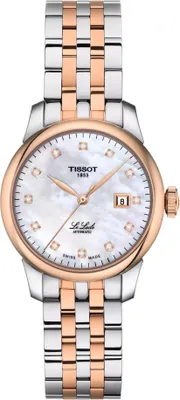 Obrázek produktu pro Hodinky Tissot Le Locle Automatic Lady, dámské, stříbrné, růžové zlato, s diamanty, model T006.207.22.116.00